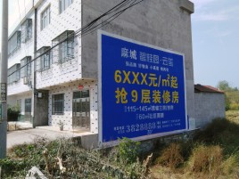 富平墙体广告质量分析